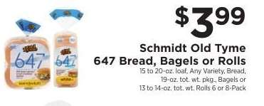 Schmidt Old Tyme 647 Bread, Bagels or Rolls