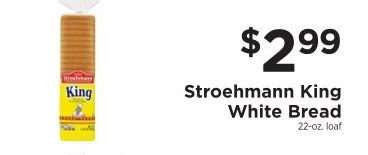 Stroehmann King White Bread