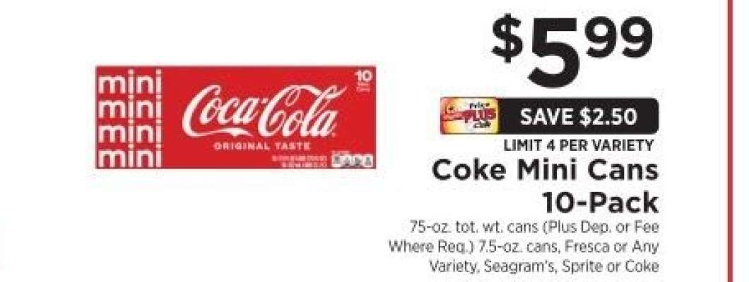 Coke Mini Cans 10-Pack