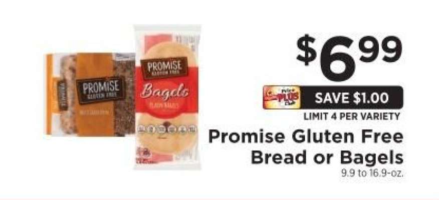 Promise Gluten Free Bread or Bagels