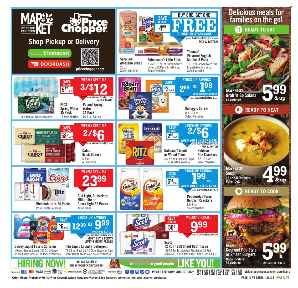 Price Chopper ad - 08/24/2025 - 08/30/2025. Page 1