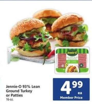 Jennie-O 93% Lean Ground Turkey or Patties