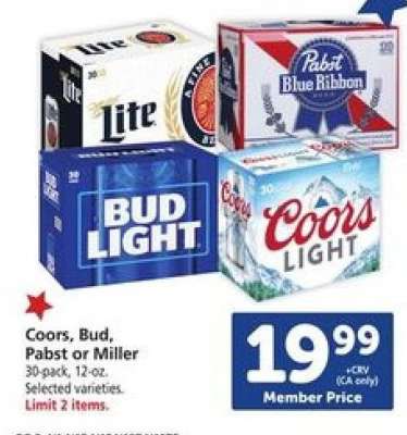 Coors, Bud, Pabst or Miller