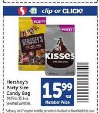 Hershey's Party Size Candy Bag