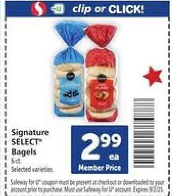 Signature SELECT Bagels