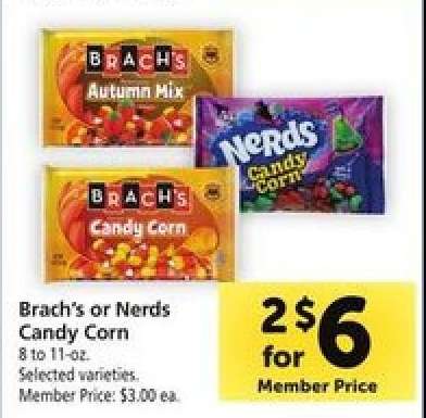 Brach's or Nerds Candy Corn