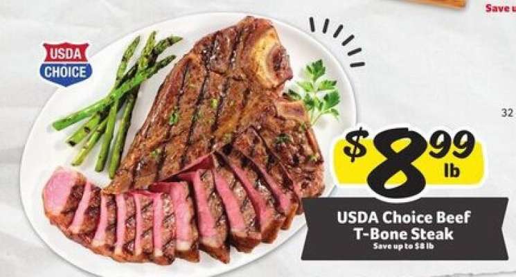 USDA Choice Beef T-Bone Steak