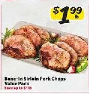 Bone-In Sirloin Pork Chops Value Pack