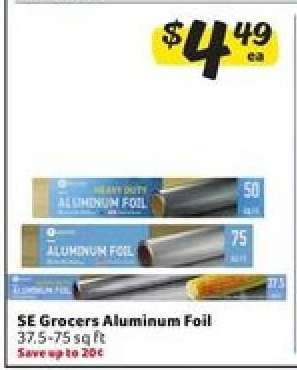 SE Grocers Aluminum Foil