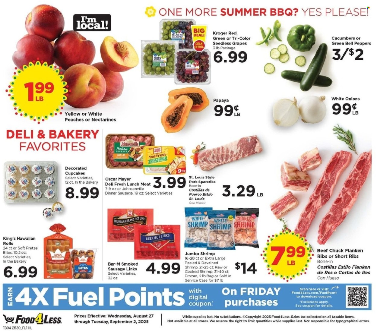 Food 4 Less ad - 08/27/2025 - 09/02/2025. Page 4