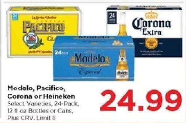 Modelo, Pacifico, Corona or Heineken