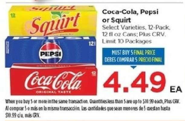 Coca-Cola, Pepsi or Squirt
