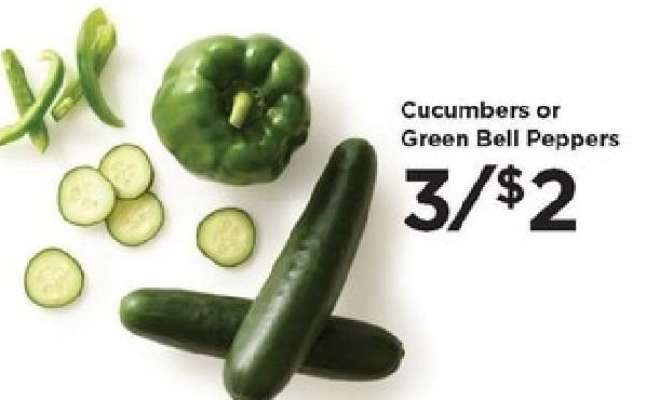 Cucumbers or Green Bell Peppers