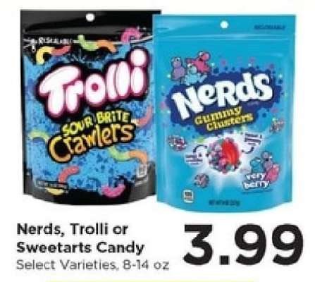 Nerds, Trolli or Sweetarts Candy*