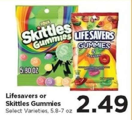 Lifesavers or Skittles Gummies