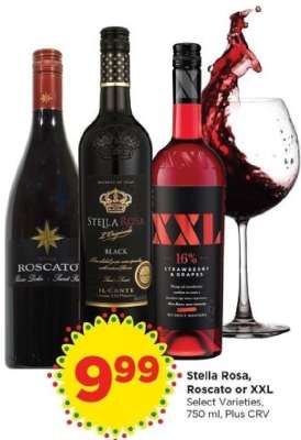 Stella Rosa, Roscato or XXL