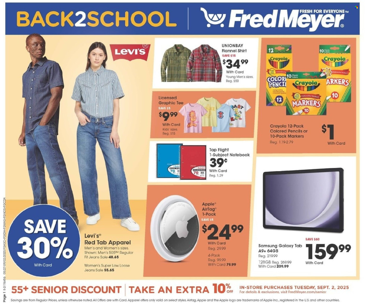 Fred Meyer ad - 08/27/2025 - 09/02/2025. Page 1