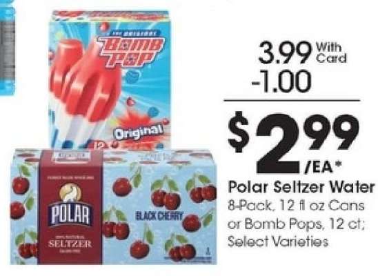 Polar Seltzer Water or Bomb Pops