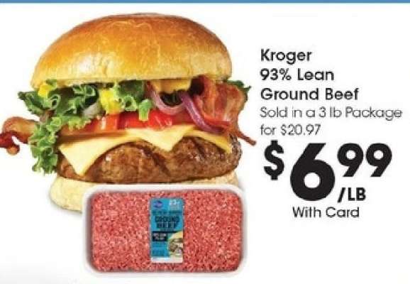 Kroger 93% Lean Ground Beef