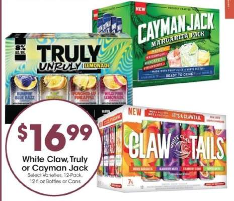 White Claw, Truly or Cayman Jack