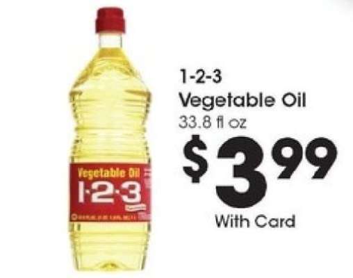 1-2-3 Vegetable Oil