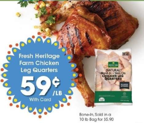 Fresh Heritage Farm Chicken Leg Quarters