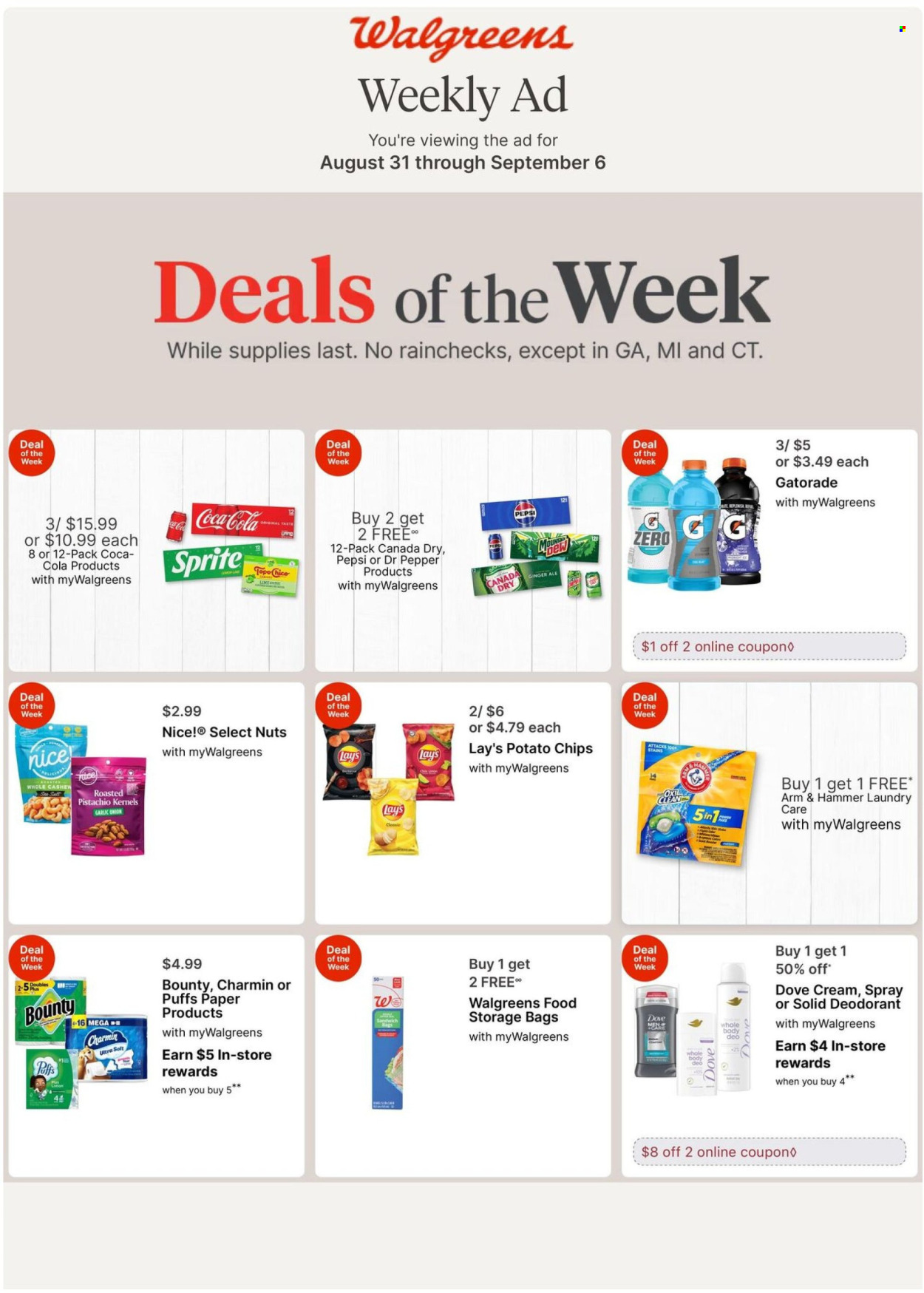 Walgreens ad - 08/31/2025 - 09/06/2025. Page 1