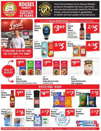 Rouses Markets Flyer - 08/27/2025 - 10/01/2025.