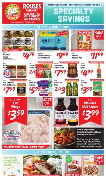 Rouses Markets Flyer - 08/27/2025 - 10/01/2025.