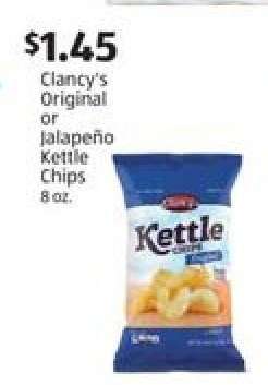 Clancy's Original or Jalapeño Kettle Chips