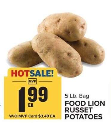FOOD LION RUSSET POTATOES