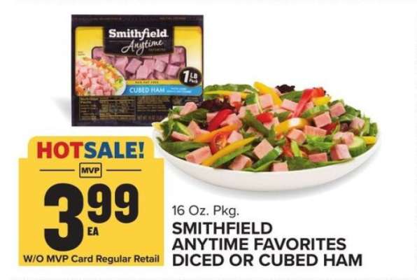Smithfield Anytime Favorites Diced or Cubed Ham