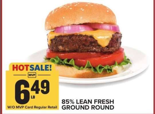 85% Lean Fresh Ground Round