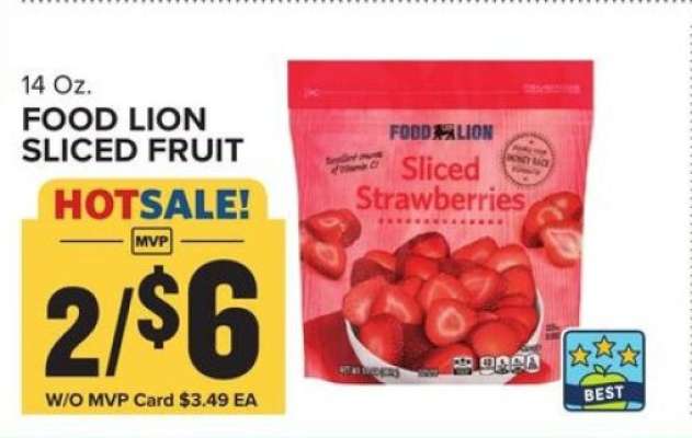 FOOD LION SLICED FRUIT