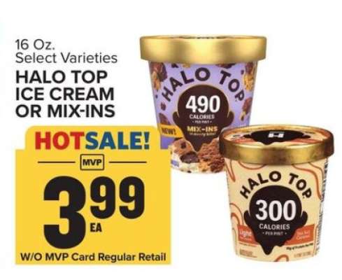 Halo Top Ice Cream or Mix-Ins