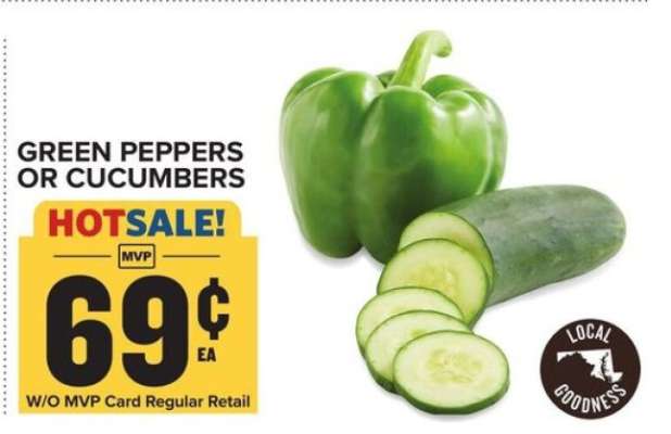 Green peppers or cucumbers