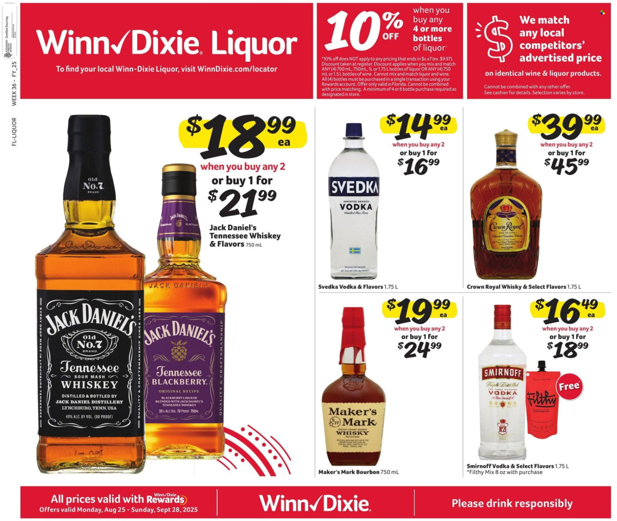 Winn Dixie ad - 09/03/2025 - 09/09/2025. Page 1