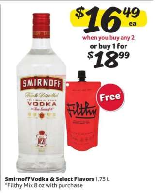 Smirnoff Vodka & Select Flavors