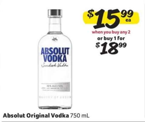 Absolut Original Vodka
