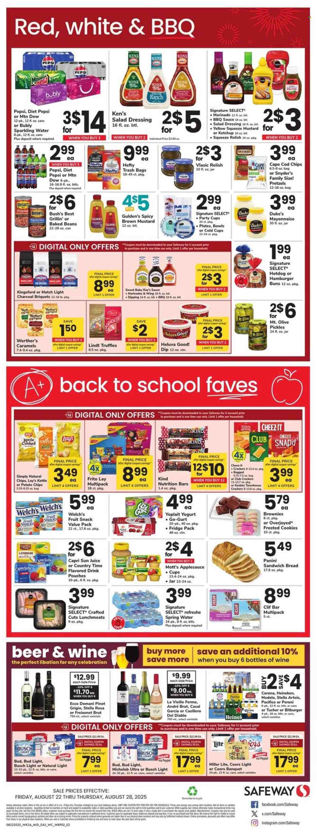 Safeway ad - 08/22/2025 - 08/28/2025. Page 2