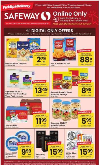 Safeway Flyer - 08/22/2025 - 08/28/2025.