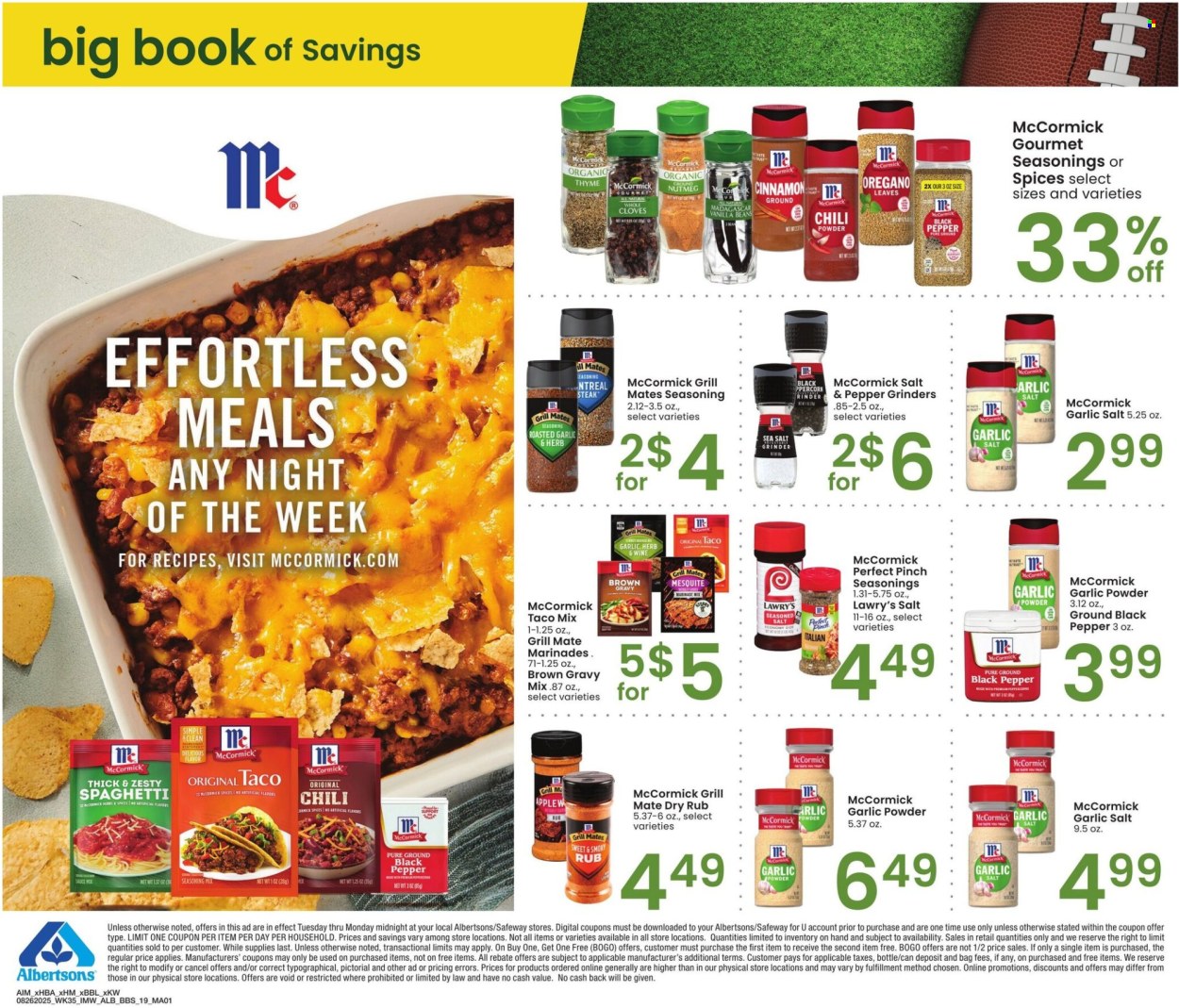 Albertsons ad - 08/26/2025 - 09/29/2025. Page 19