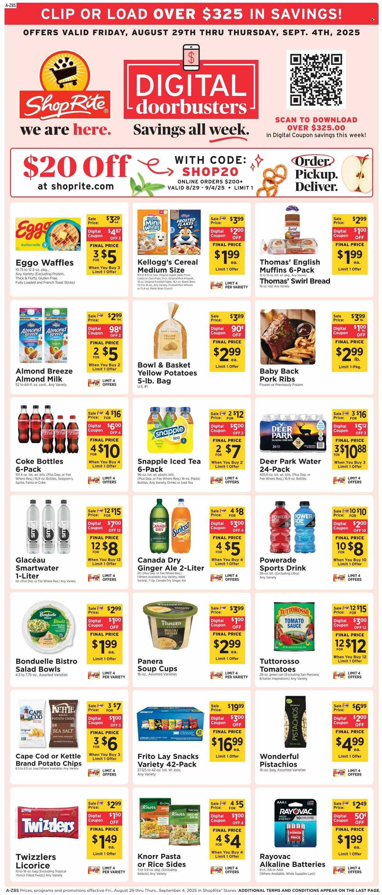 ShopRite ad - 08/29/2025 - 09/04/2025. Page 1