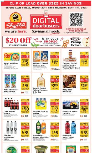 ShopRite Flyer - 08/29/2025 - 09/04/2025.