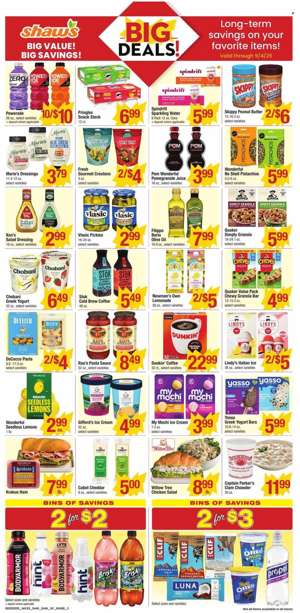 Shaw’s ad - 08/29/2025 - 09/04/2025. Page 1