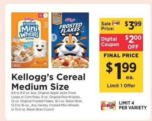 Kellogg's Cereal Medium Size