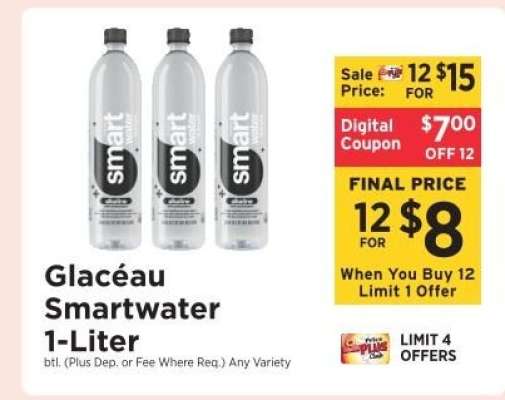 Glacéau Smartwater 1-Liter