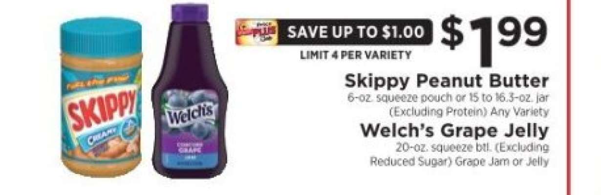 Skippy Peanut Butter / Welch’s Grape Jelly