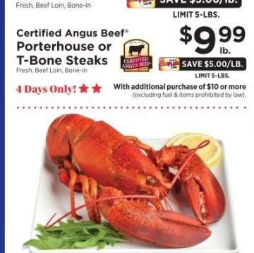 Certified Angus Beef Porterhouse or T-Bone Steaks