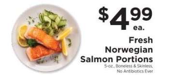 Fresh Norwegian Salmon Portions